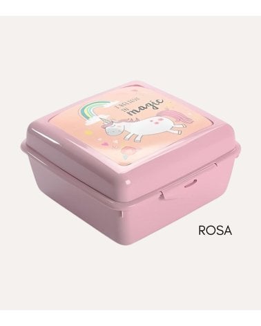 Fiambrera Cuadrada Infantil Fantasy Animals