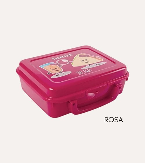 Sandwichera Rectangular con Asa Colorida