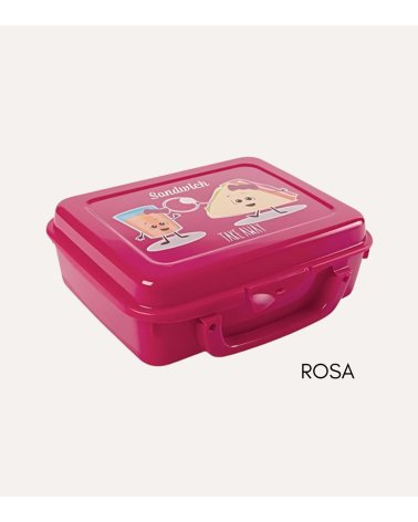 Sandwichera Rectangular con Asa Colorida