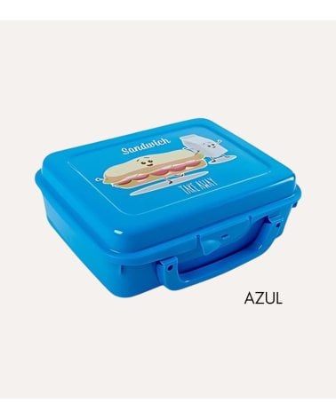 Sandwichera Rectangular con Asa Colorida