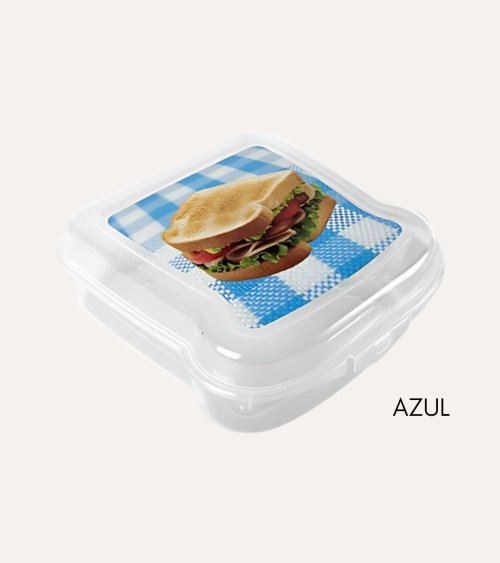 Sandwichera Cuadrada con Diseño de Mantel