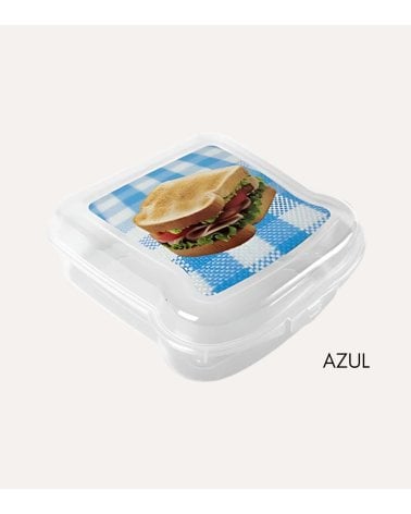 Sandwichera Cuadrada con Diseño de Mantel