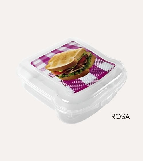 Sandwichera Cuadrada con Diseño de Mantel