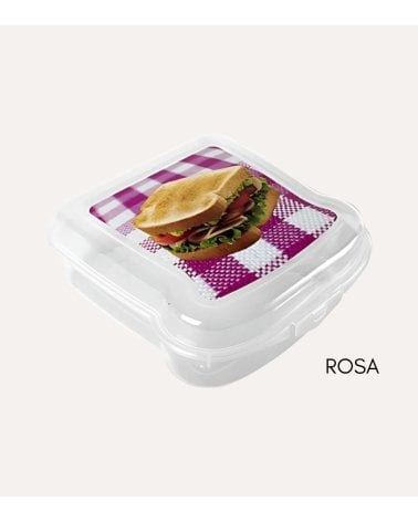 Sandwichera Cuadrada con Diseño de Mantel