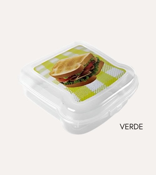 Sandwichera Cuadrada con Diseño de Mantel