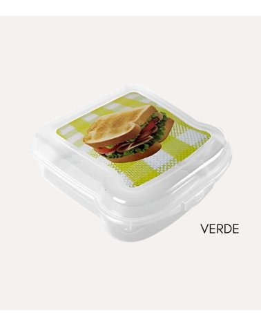 Sandwichera Cuadrada con Diseño de Mantel