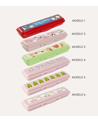 Estuche Infantil Sapporo de Plástico Rectangular