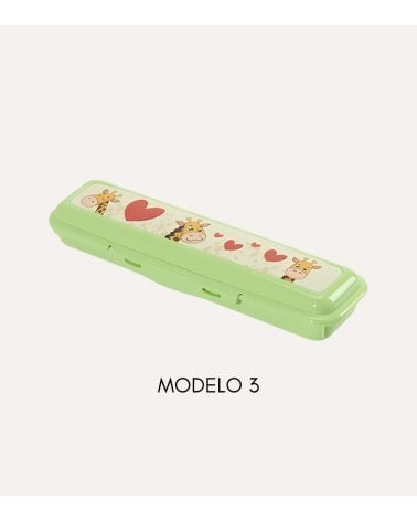 Estuche Infantil Sapporo de Plástico Rectangular