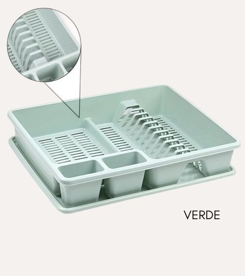 Escurreplatos Rectángular de Plastic Forte