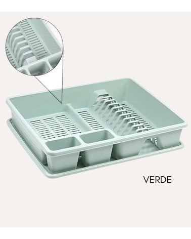 Escurreplatos Rectángular de Plastic Forte