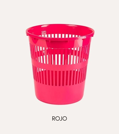 Papelera Neón Rejilla de Plástico