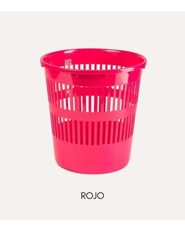 Papelera Neón Rejilla de Plástico