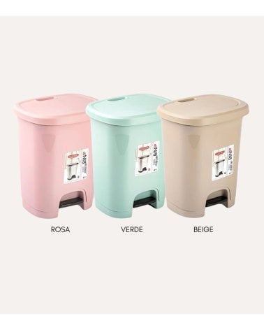 Cubo de Pedal Pastel Plastic Forte