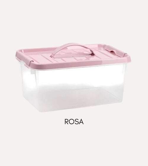 Caja Hermética con Asa Pastel