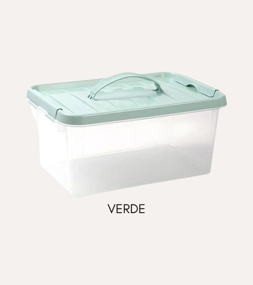 Caja Hermética con Asa Pastel