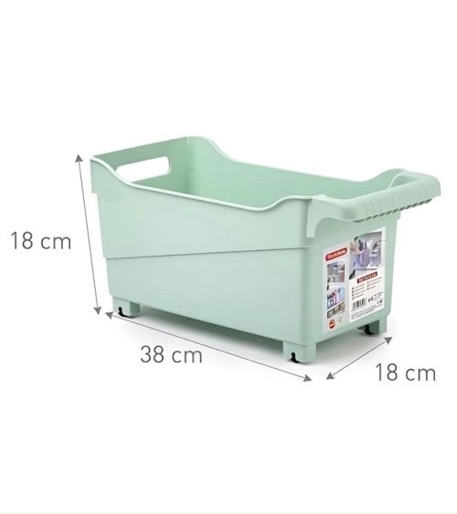 Cesta Multiusos con Ruedas Pastel