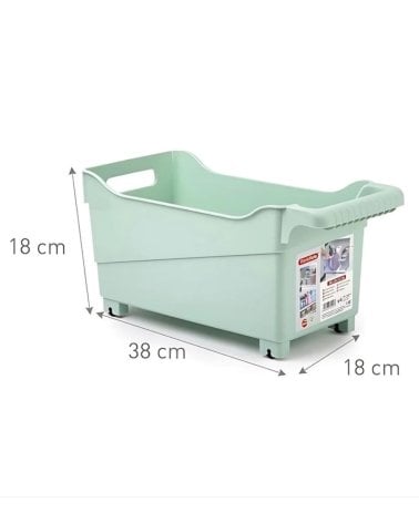 Cesta Multiusos con Ruedas Pastel