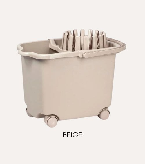 Cubo de Fregona con Ruedas Slider Pastel