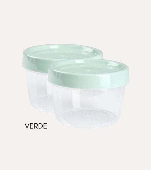 Set de 2 Fiambreras Redondas Pastel