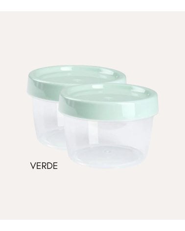 Set de 2 Fiambreras Redondas Pastel