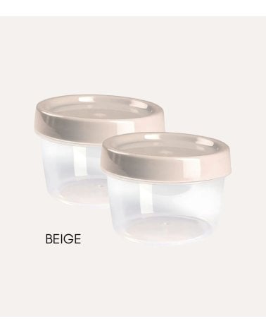 Set de 2 Fiambreras Redondas Pastel