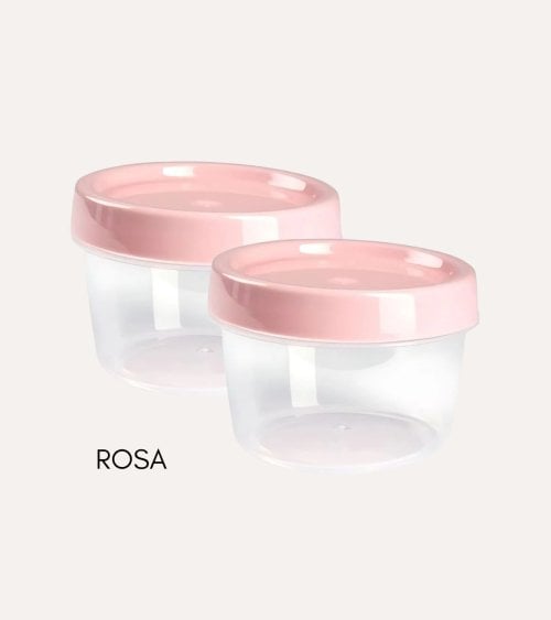 Set de 2 Fiambreras Redondas Pastel