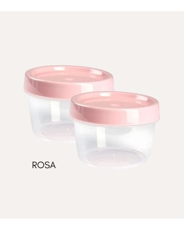 Set de 2 Fiambreras Redondas Pastel