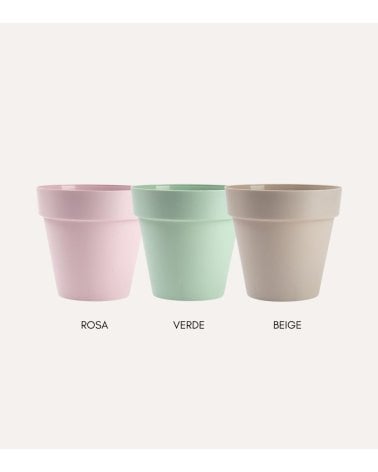 Maceta Decorativa Pastel de Plástico