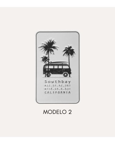 Placa Decorativa de Metal en Color Blanco