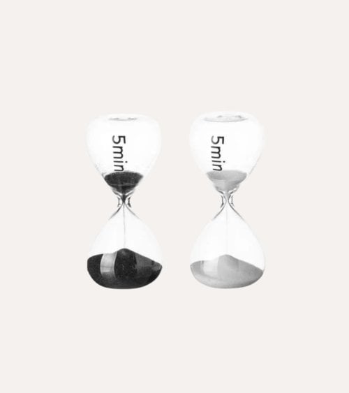 Reloj de Arena de Cristal Elegante