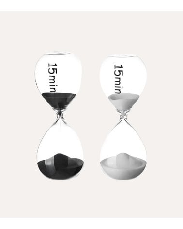 Reloj de Arena de Cristal Elegante