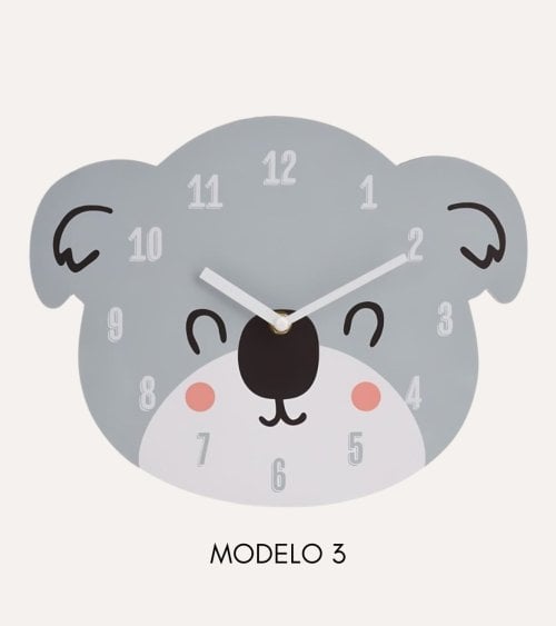 Reloj de Animales para Habitación Infantil