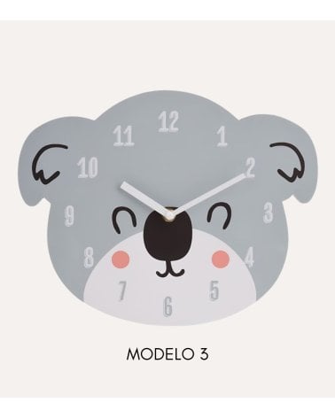 Reloj de Animales para Habitación Infantil