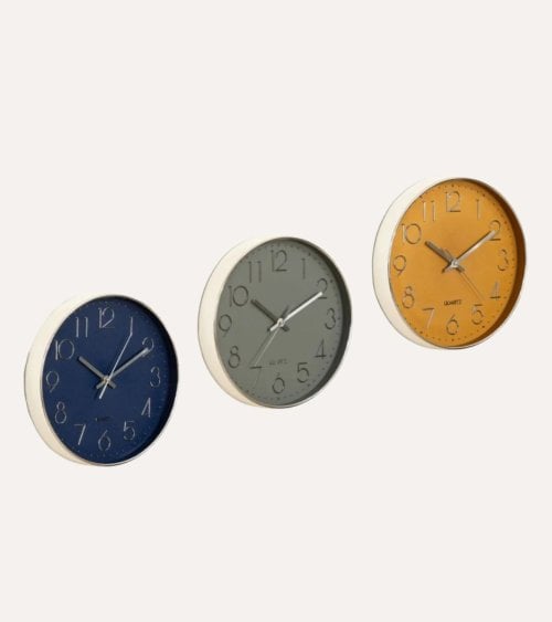 Reloj de Pared Laurie Plateado