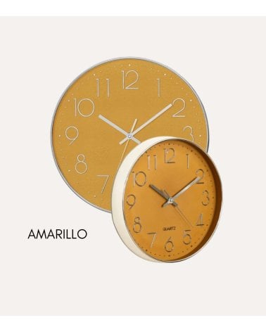 Reloj de Pared Laurie Plateado