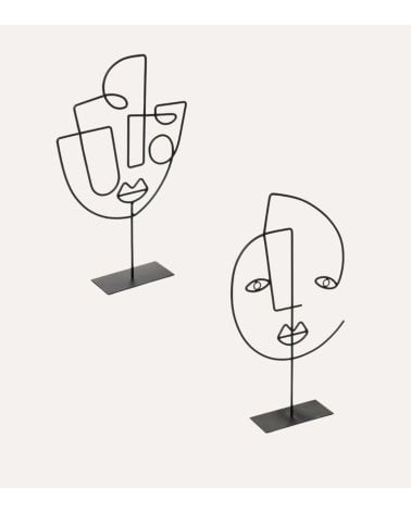 Rostro de Metal Abstracto para Decoración