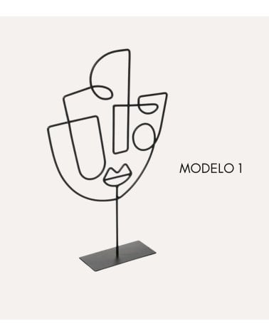 Rostro de Metal Abstracto para Decoración