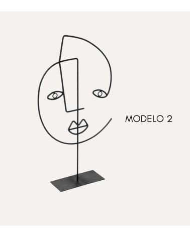 Rostro de Metal Abstracto para Decoración