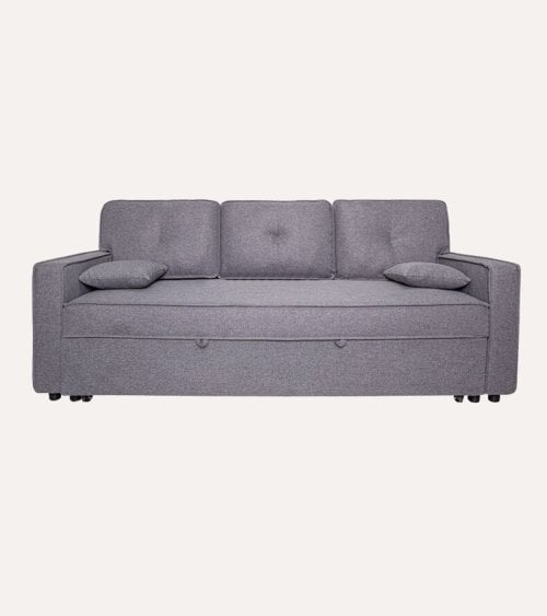 Sofá Cama Gris 90 con Brazos Tapizado Malmo Dax