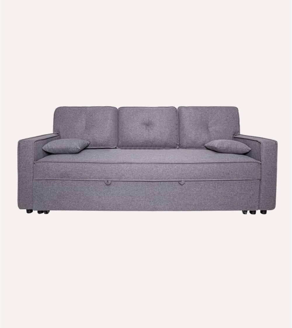 Sofá Cama Gris 90 con Brazos Tapizado Malmo Dax