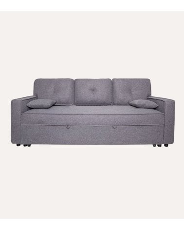 Sofá Cama Gris 90 con Brazos Tapizado Malmo Dax