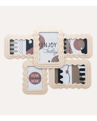 Marco de Fotos Múltiple Creamy de MDF