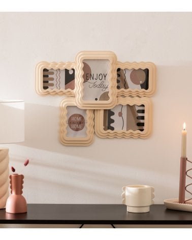 Marco de Fotos Múltiple Creamy de MDF