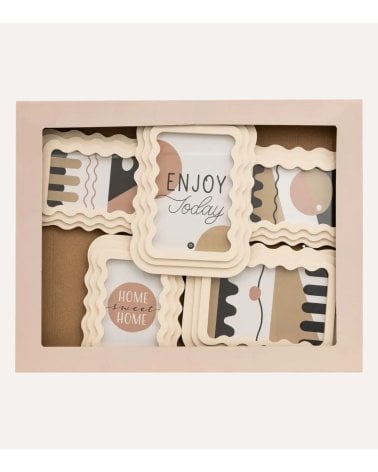 Marco de Fotos Múltiple Creamy de MDF