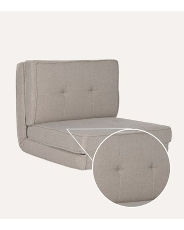 Sofá Cama Plegable de Metal y Poliéster