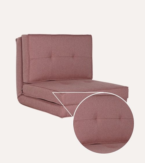 Sofá Cama Plegable de Metal y Poliéster