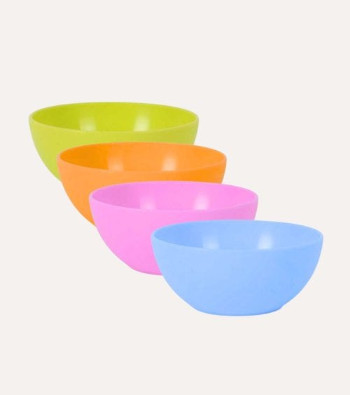 Cuenco Colorido Dem Bahía de Plástico