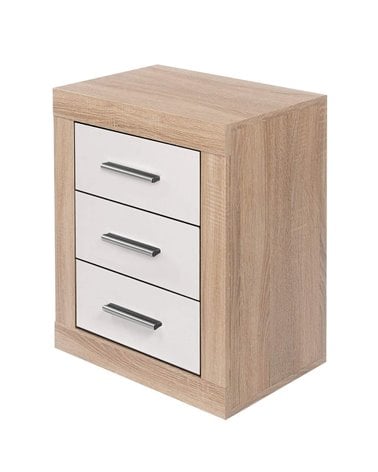 Mesita de Noche con Tres Cajones Lara