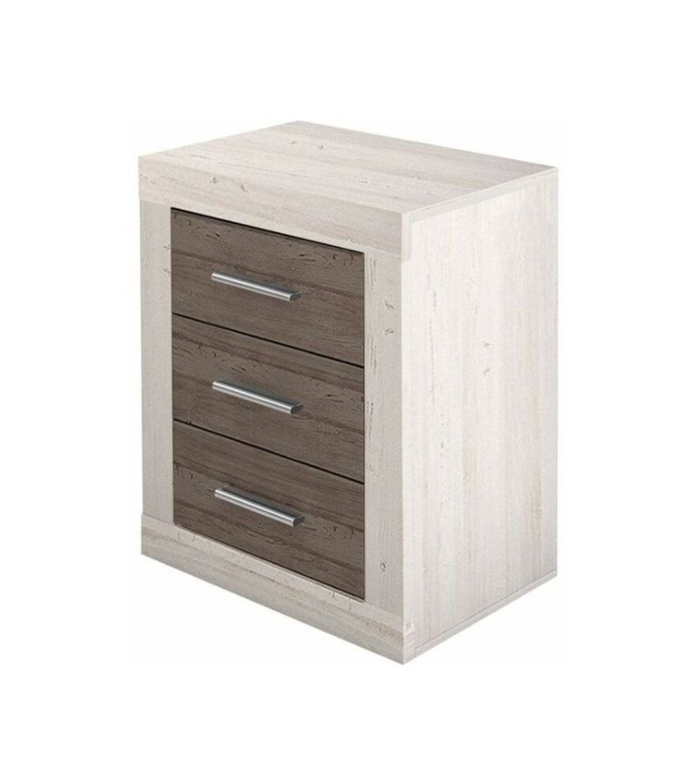 Mesita de Noche con Tres Cajones Lara