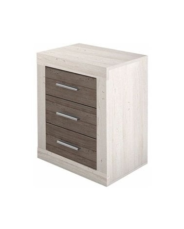 Mesita de Noche con Tres Cajones Lara